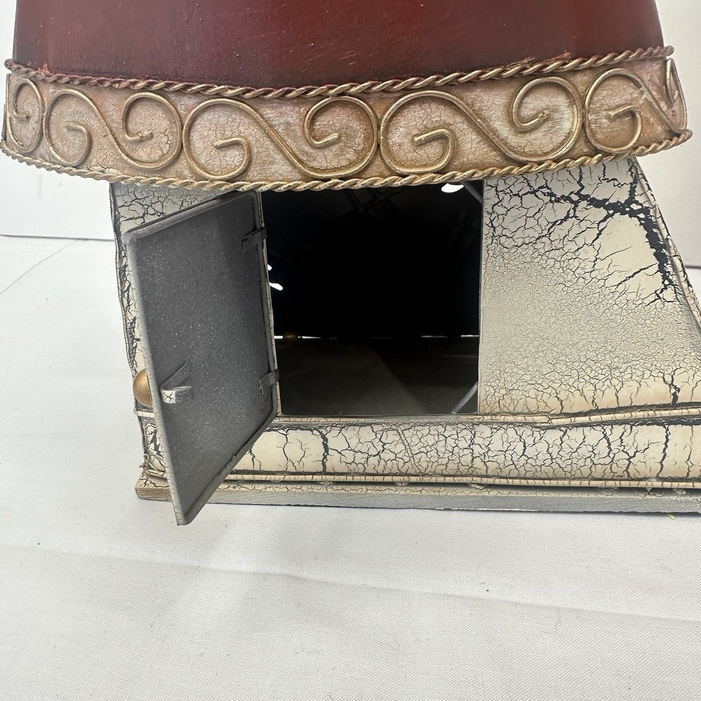 Kirkland 18" tall Metal Tin Santa Claus Tea Light Votive Candle Holder Holidays - Picture 8 of 15